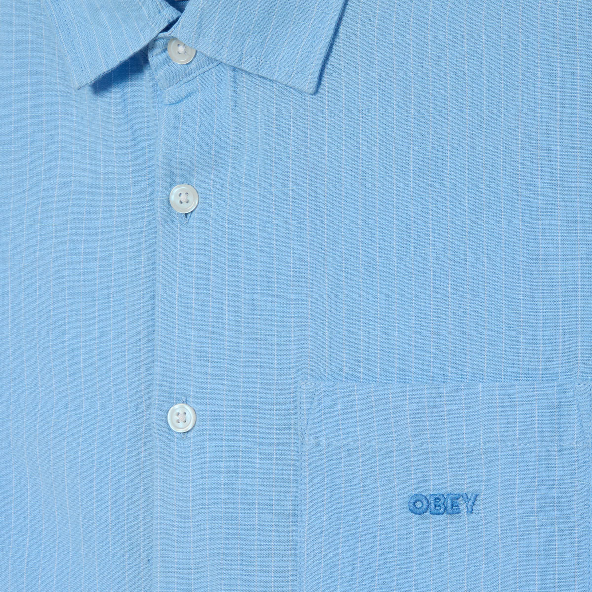 Obey Barry Woven Shirt Sky Blue