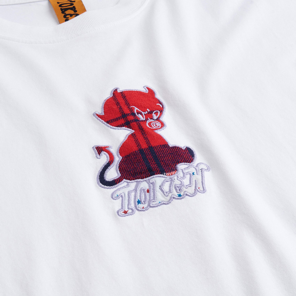 Token Plaid Devil T-Shirt White Token Plaid Devil T-Shirt White