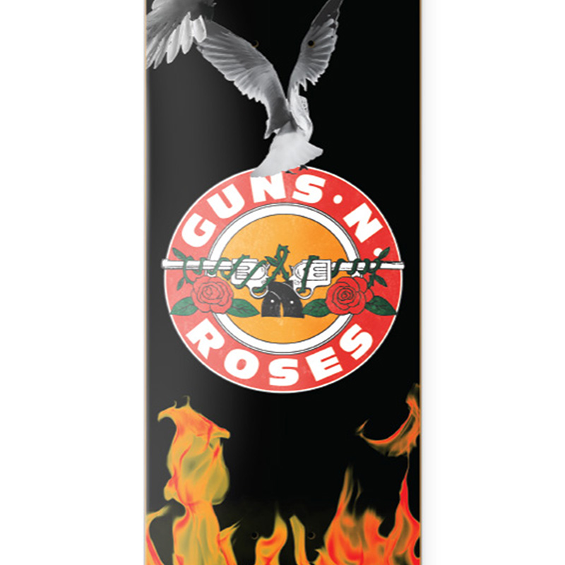 Primitive x GNR Silvas Next Door Skateboard Deck Black 8.38 Primitive x GNR Silvas Next Door Skateboard Deck Black 8.38