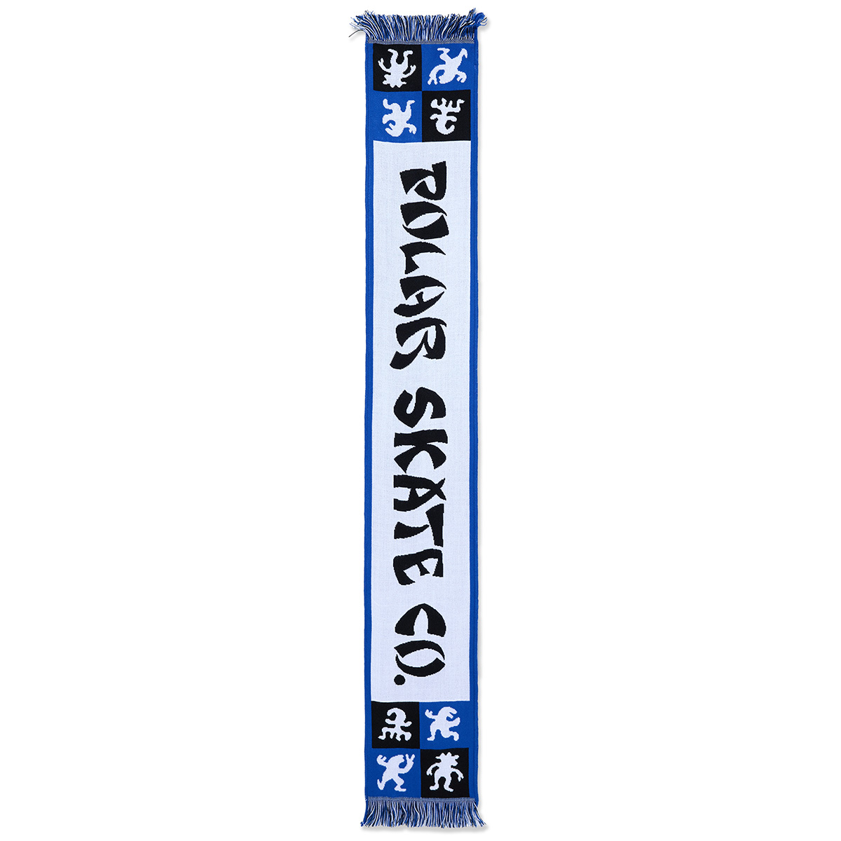 Polar Checkers Football Scarf Blue