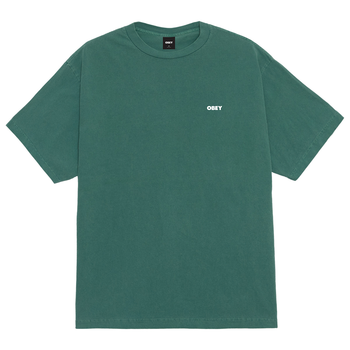 Obey Bold Icon Face T-Shirt Pigment Rain Forest