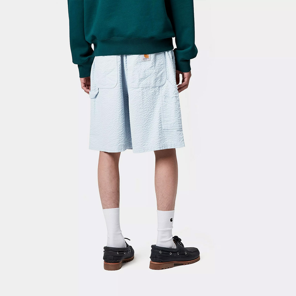 Carhartt WIP Toland Short Toland Stripe Blue Fog Carhartt WIP Toland Short Toland Stripe Blue Fog