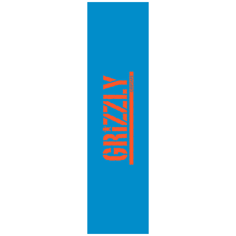 Grizzly Stamped Necessities Griptape Sheet Blue 9.0