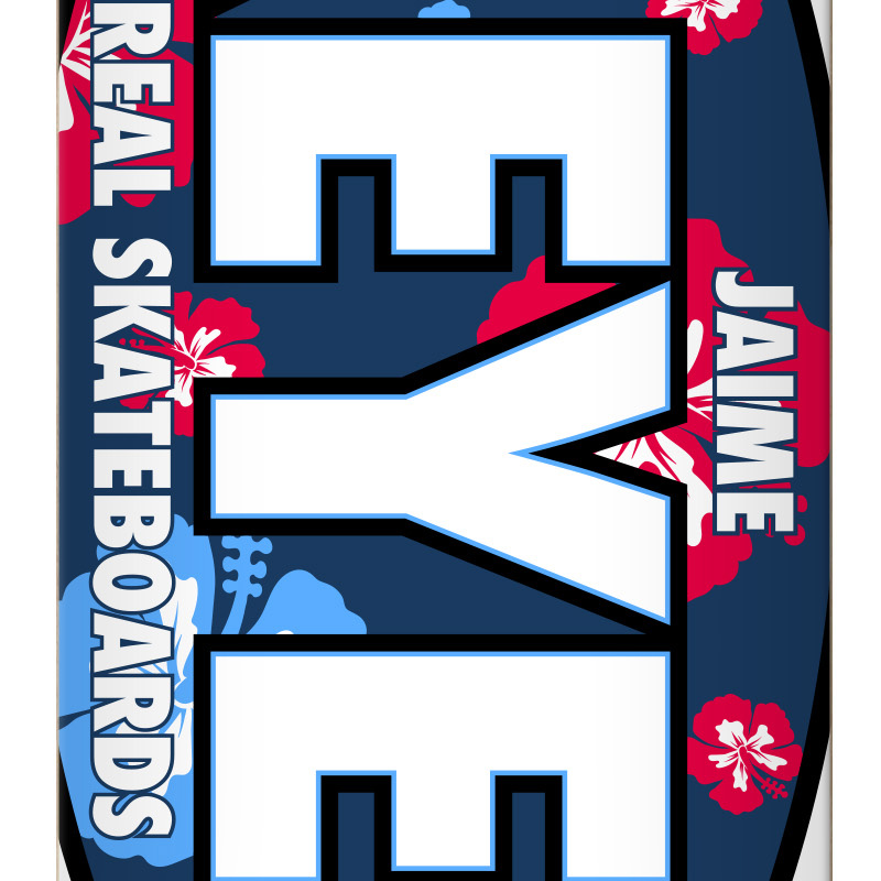 Real Jaime Reyes Actions Realized Skateboard Deck Blue 8.25 Real Jaime Reyes Actions Realized Skateboard Deck Blue 8.25