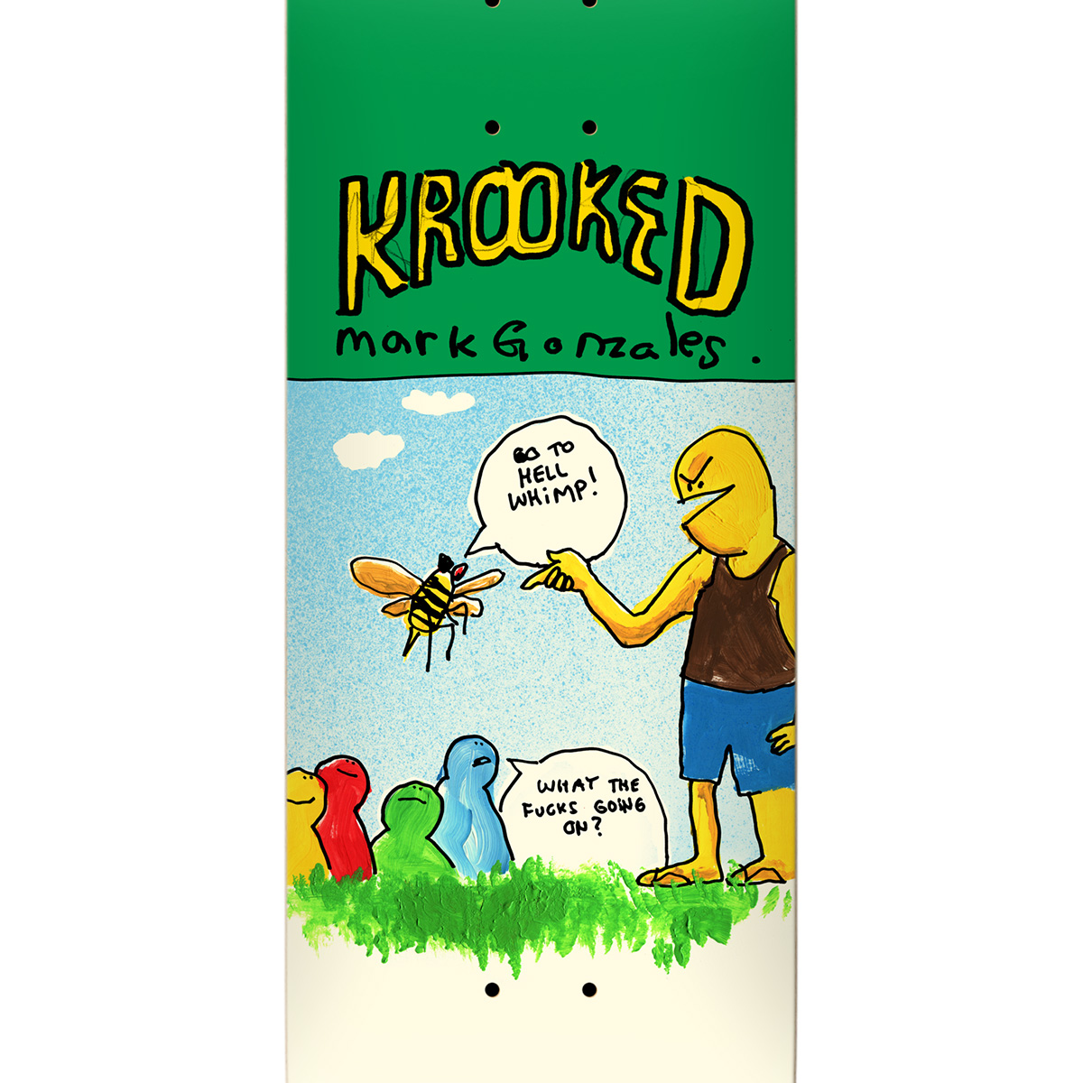 Krooked Gonz Whimp Skateboard Deck 8.75