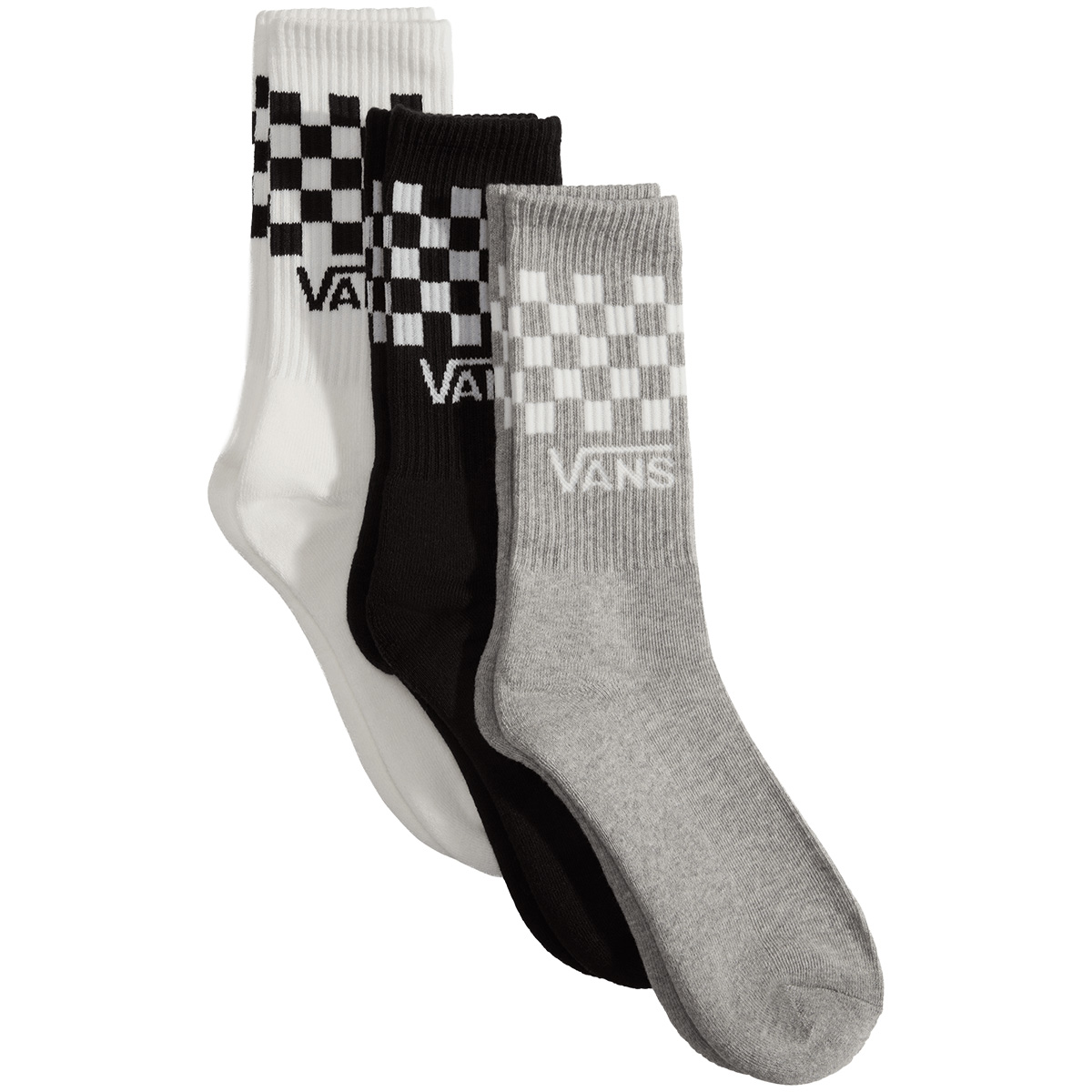 Vans Classic Check Crew Checkerboard Socks Black/White