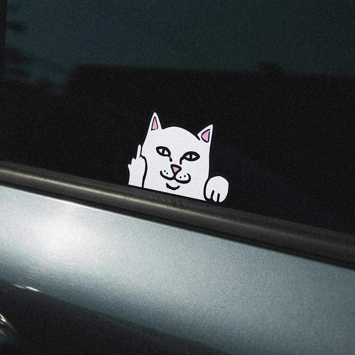 RipnDip Peeking Nermal Car Stickers Pack White RipnDip Peeking Nermal Car Stickers Pack White