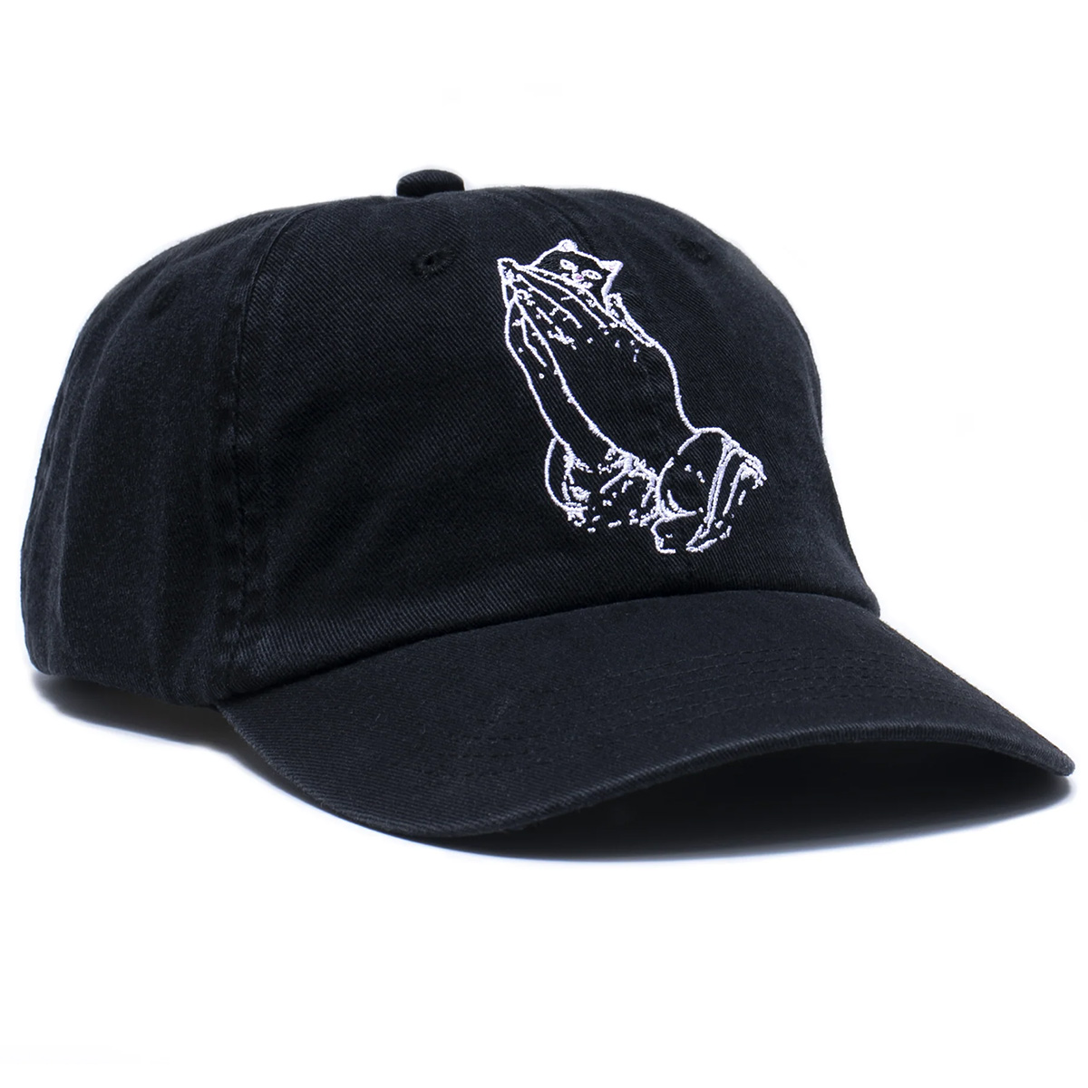 Ripndip Praying Hands Dad Hat Black Ripndip Praying Hands Dad Hat Black
