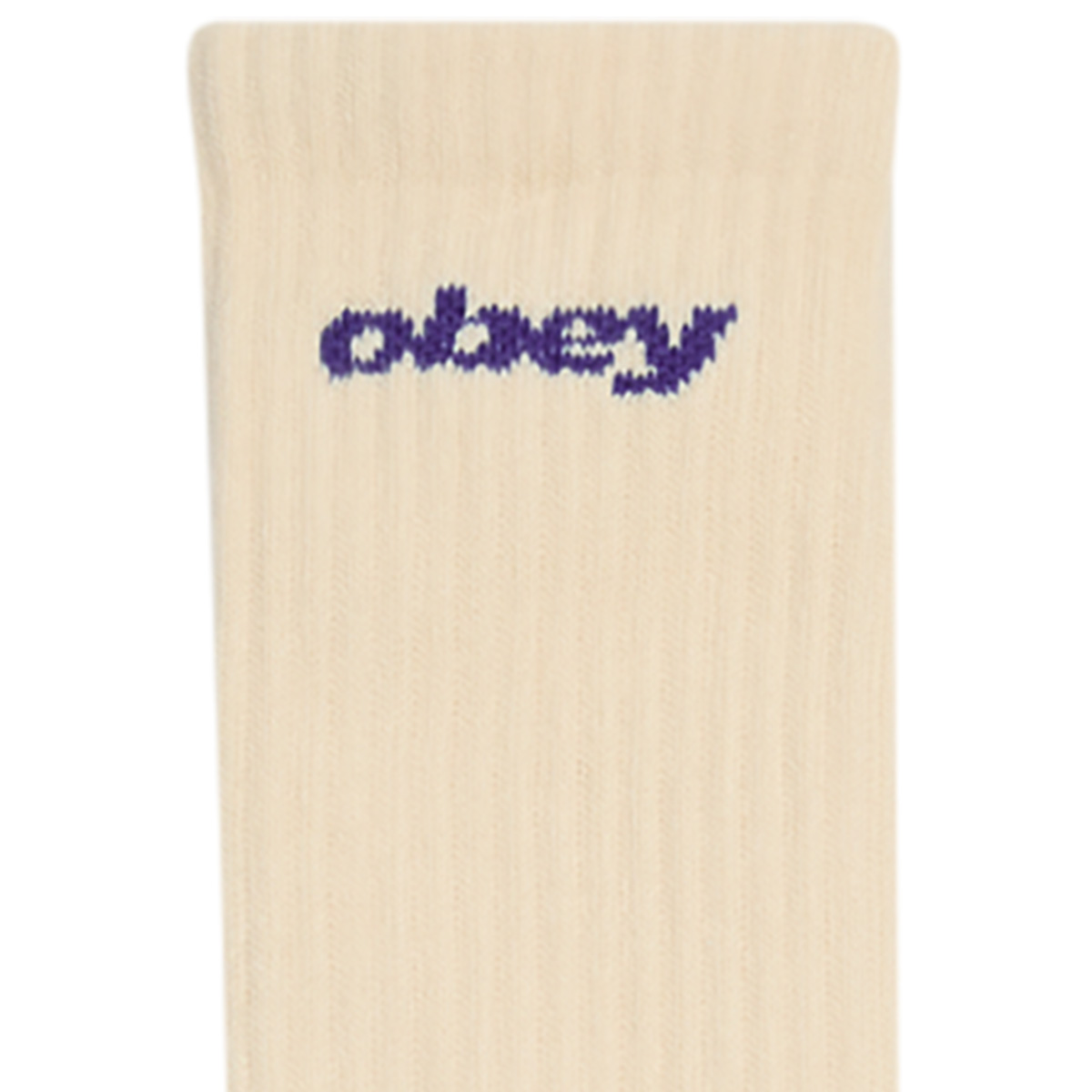 Obey Sports Logo Socks Unbleached