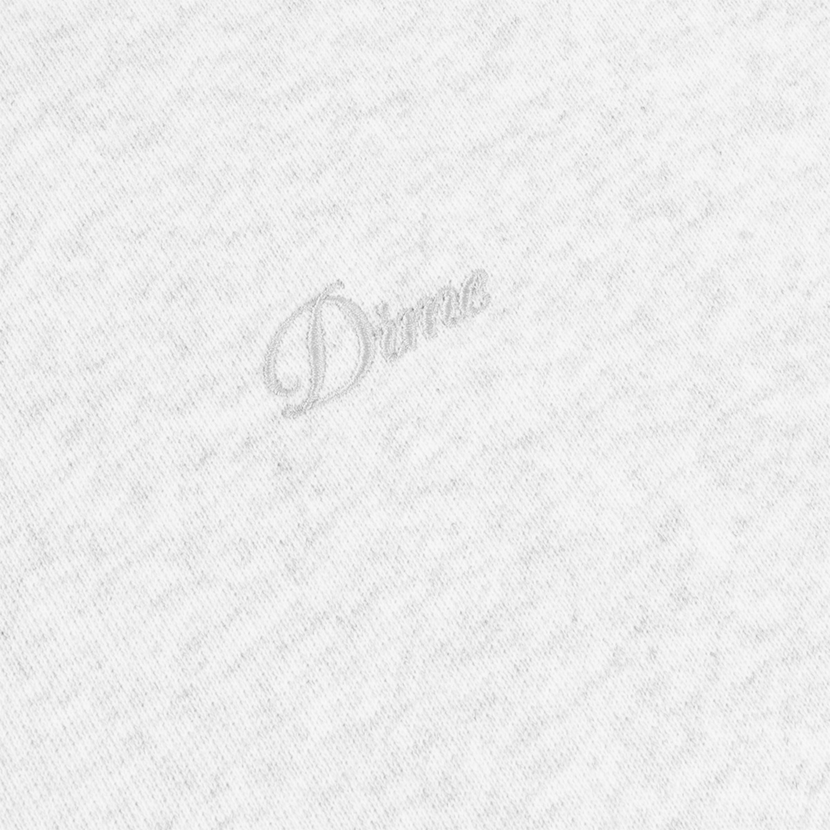 Dime Cursive Small Logo Zip Hooded Sweater Ash