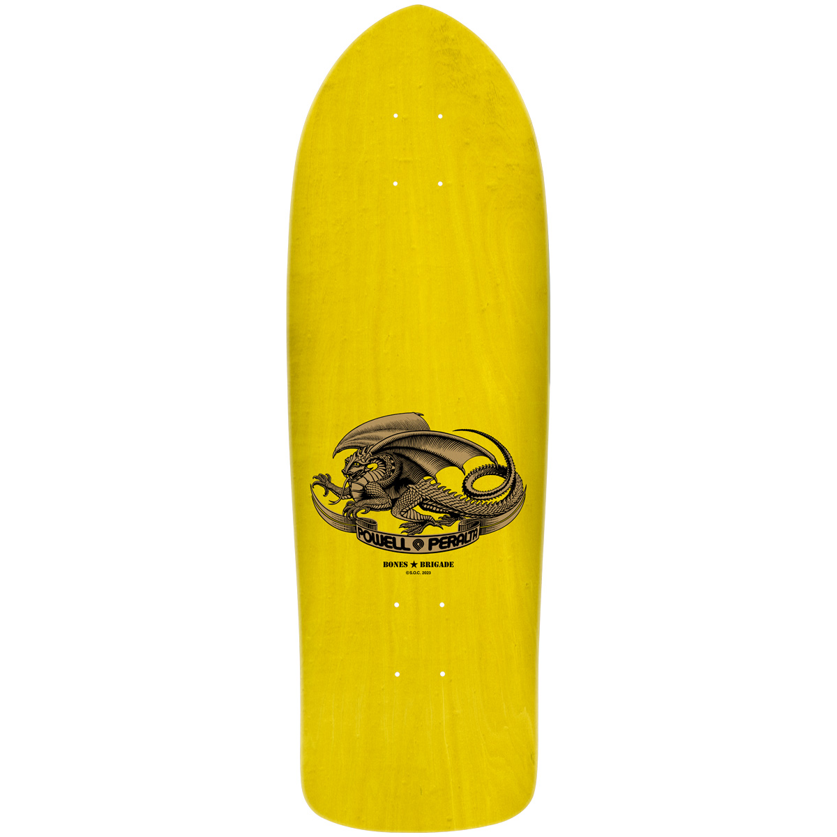 Powell Peralta Bones Brigade Guerrero Series 15 Skateboard Deck Yellow 9.75