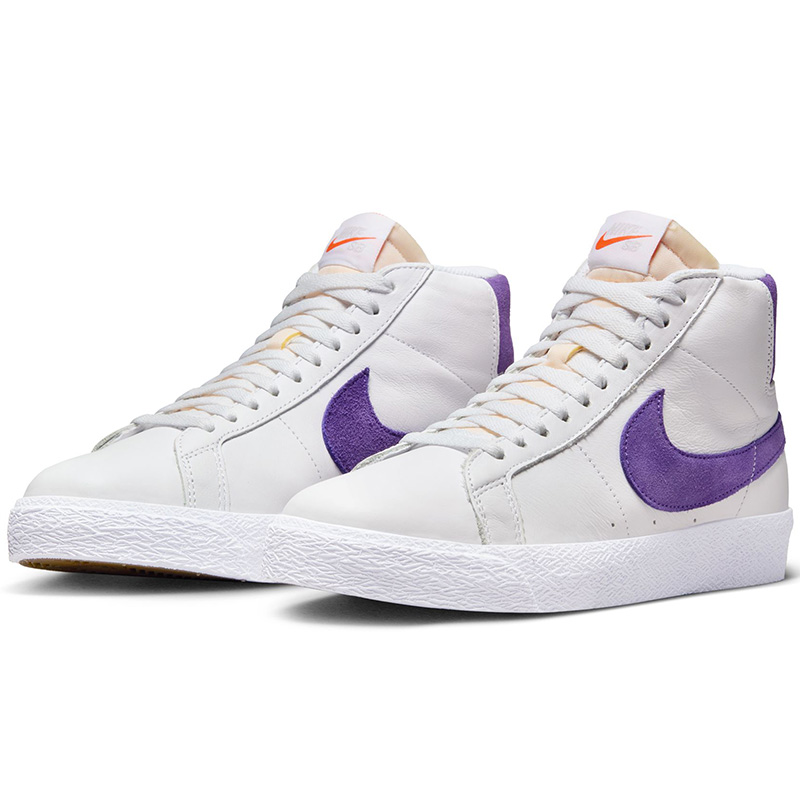 Nike SB Zoom Blazer Mid Iso White/Court Purple/White/Gum Light Brown Nike SB Zoom Blazer Mid Iso White/Court Purple/White/Gum Light Brown