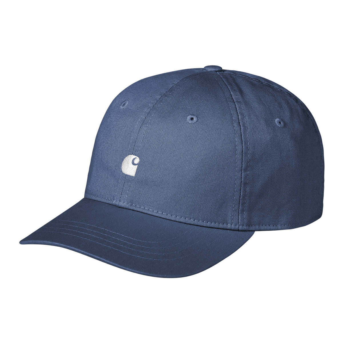 Carhartt WIP Madison Logo Cap Blue Iris/White Carhartt WIP Madison Logo Cap Blue Iris/White