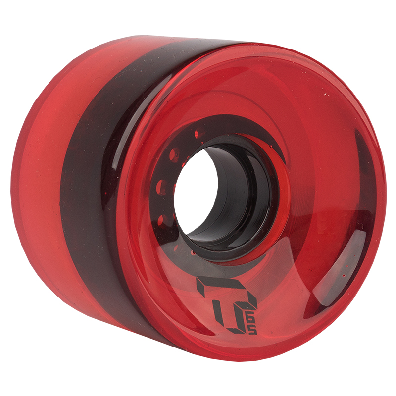 Tada Single T Cruiser Wheel Red Transparent 65mm