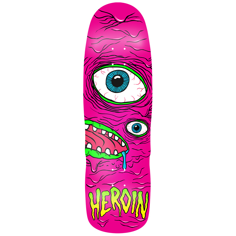 Heroin Pink Mutant Skateboard Deck 9.5 Heroin Pink Mutant Skateboard Deck 9.5