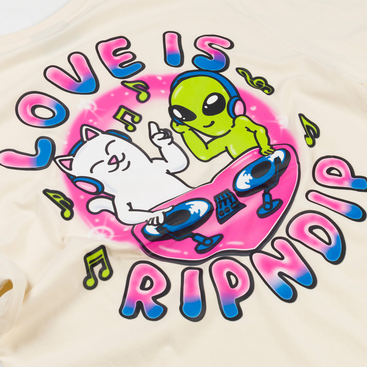 RipnDip Love Is Ripndip T-Shirt Natural RipnDip Love Is Ripndip T-Shirt Natural