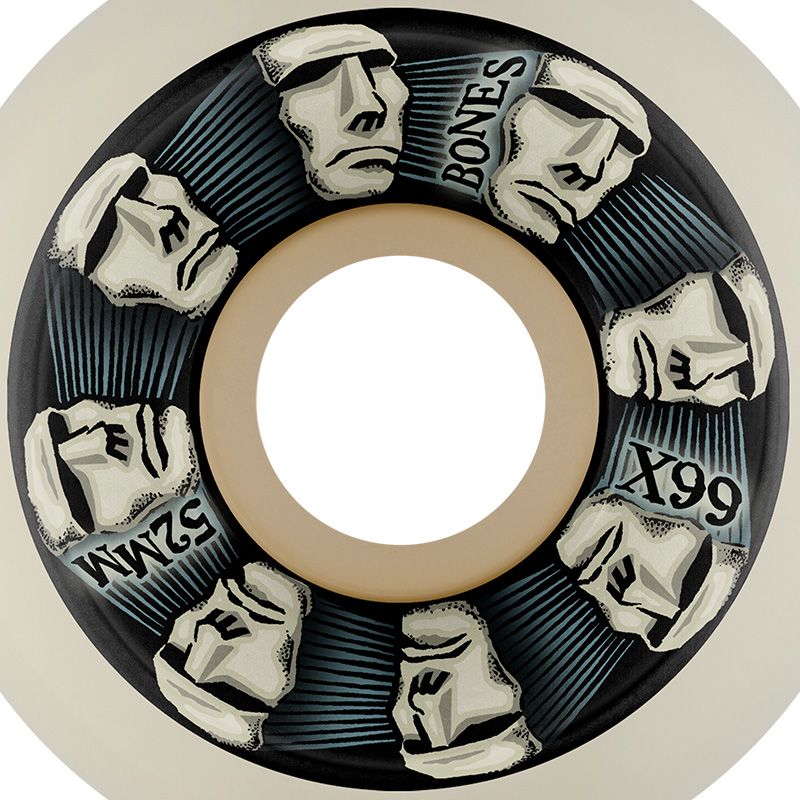 Bones X Formula Head Rush V5 Sidecut Wheels 99A 52mm | 52mm