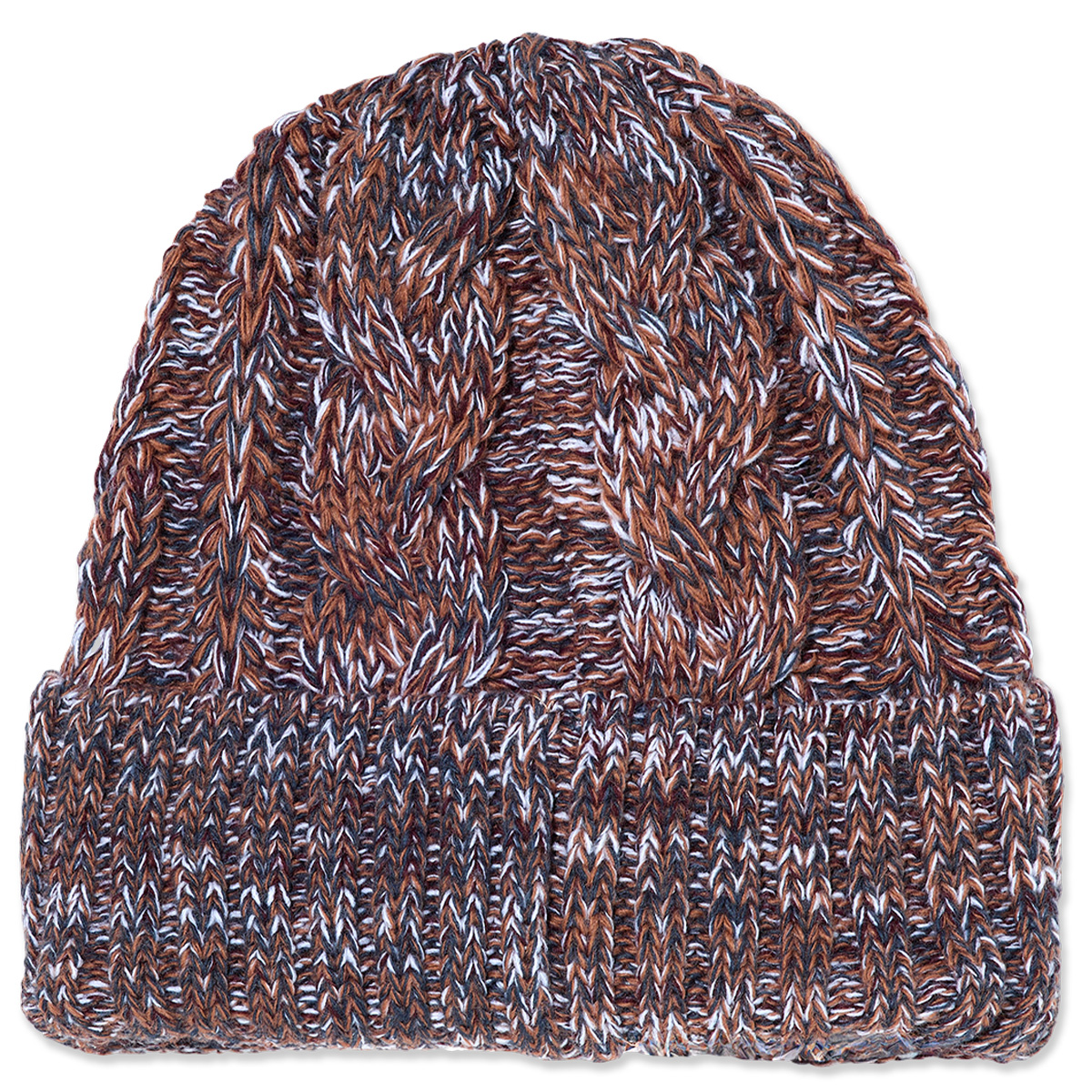 Polar Braid Beanie Rust