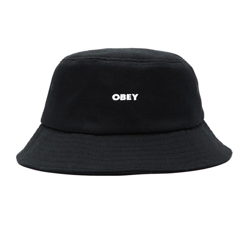 Obey Bold Twill Bucket Hat Black Obey Bold Twill Bucket Hat Black