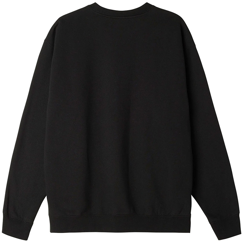 Obey Lowercase Crewneck Sweater Black