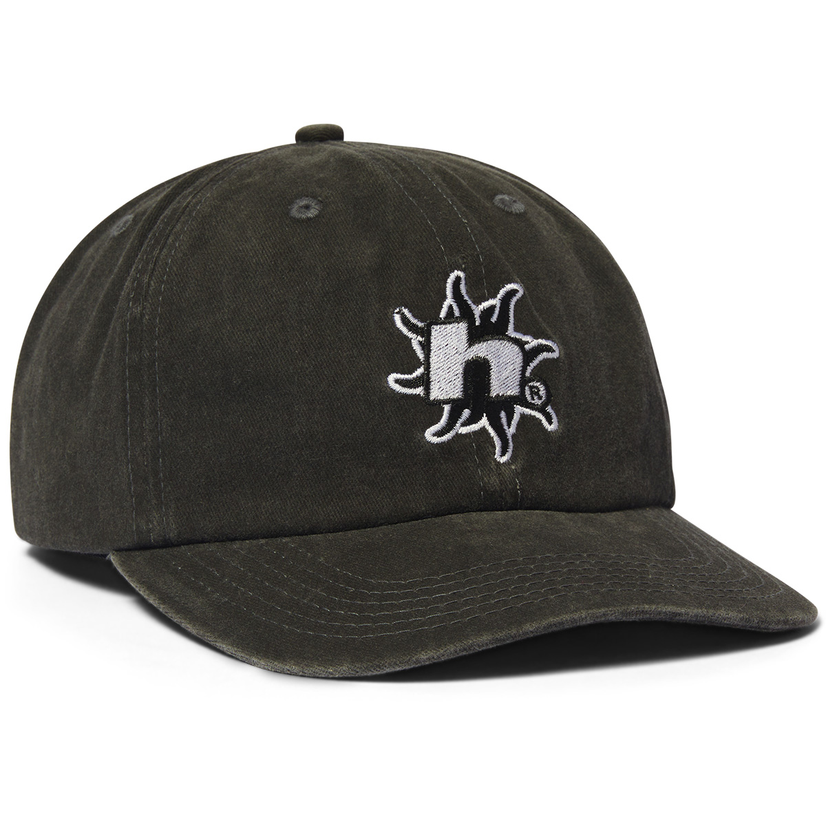 HUF Sol Denim 6 Panel CV Washed Cap Washed Black