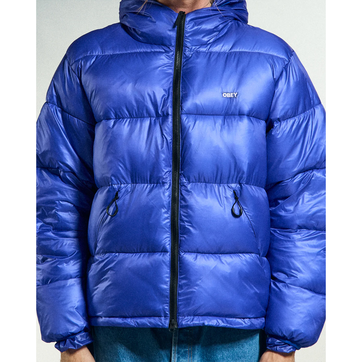 Obey Stratus Puffer Jacket Blue