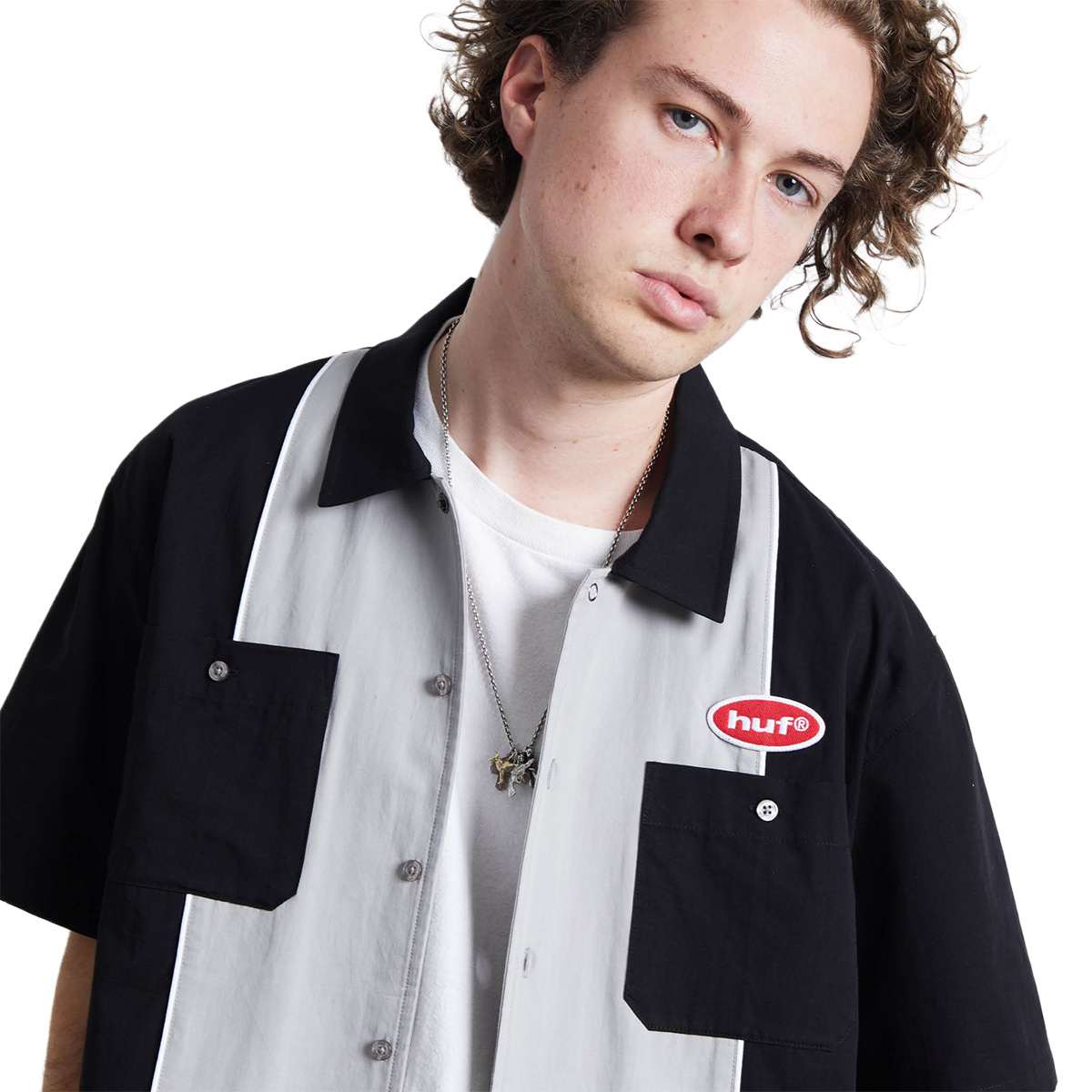 HUF Urethane Work Shirt Black