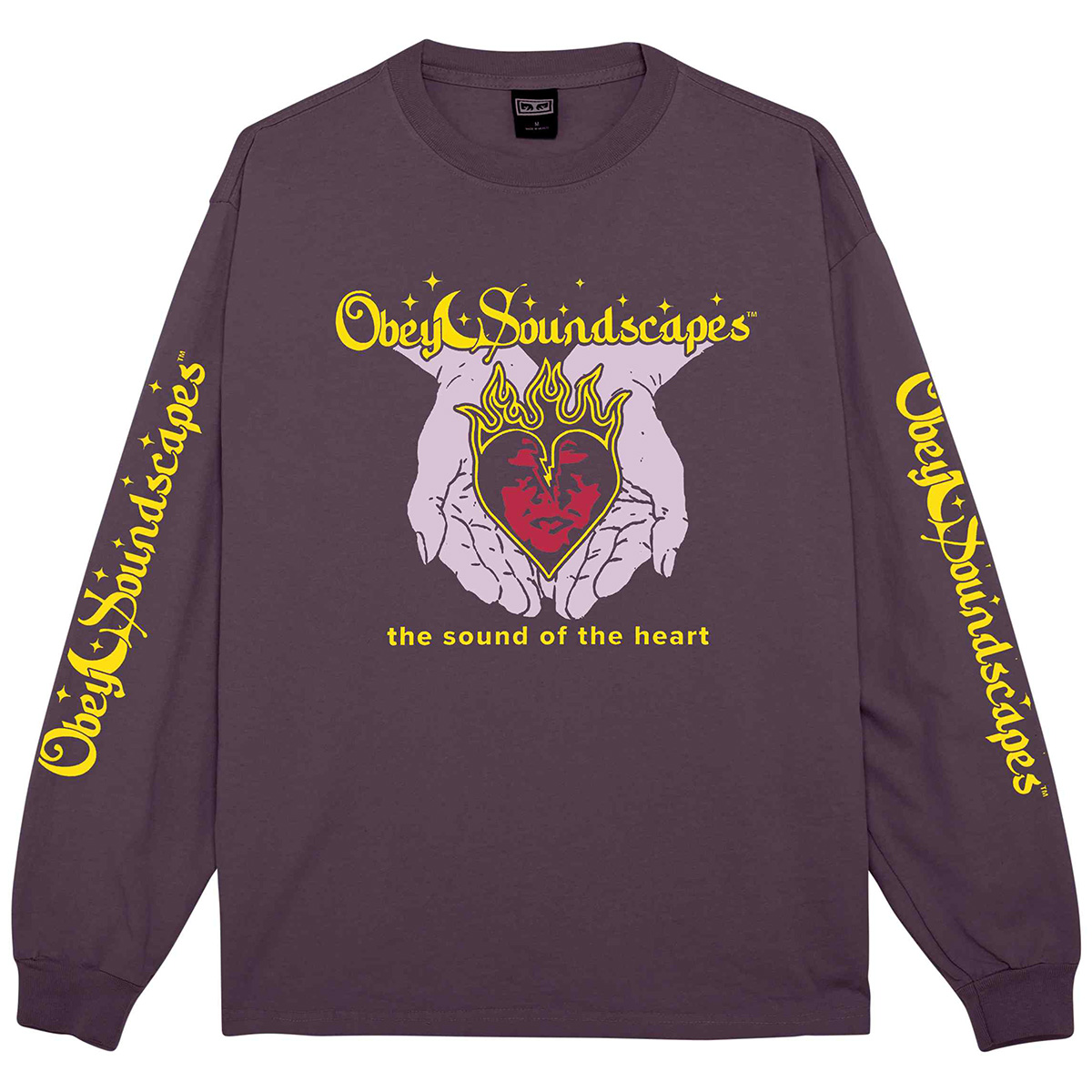 Obey Soundscapes Longsleeve T-Shirt Pigment Plum Pefect