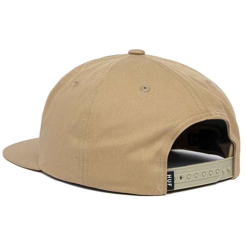 HUF Ess. Unstructured Tt Snapback Cap Tan HUF Ess. Unstructured Tt Snapback Cap Tan