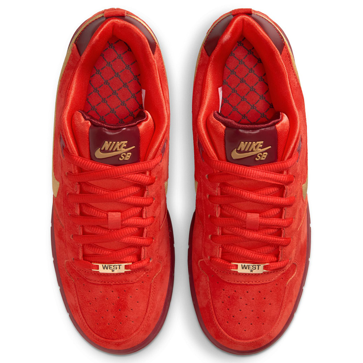 Nike SB Paul Rodriguez Zoom Air Low QS Habanero Red/Club Gold-Team Red-Habanero Red