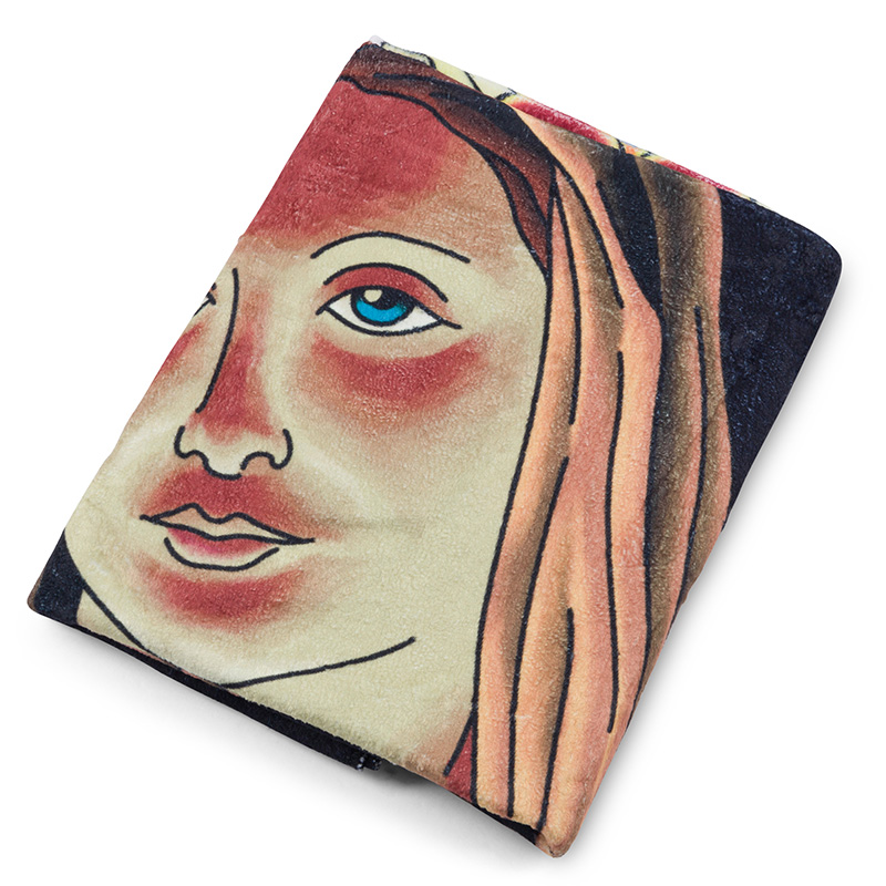 RIPNDIP Mother Mary Fleece Blanket Black