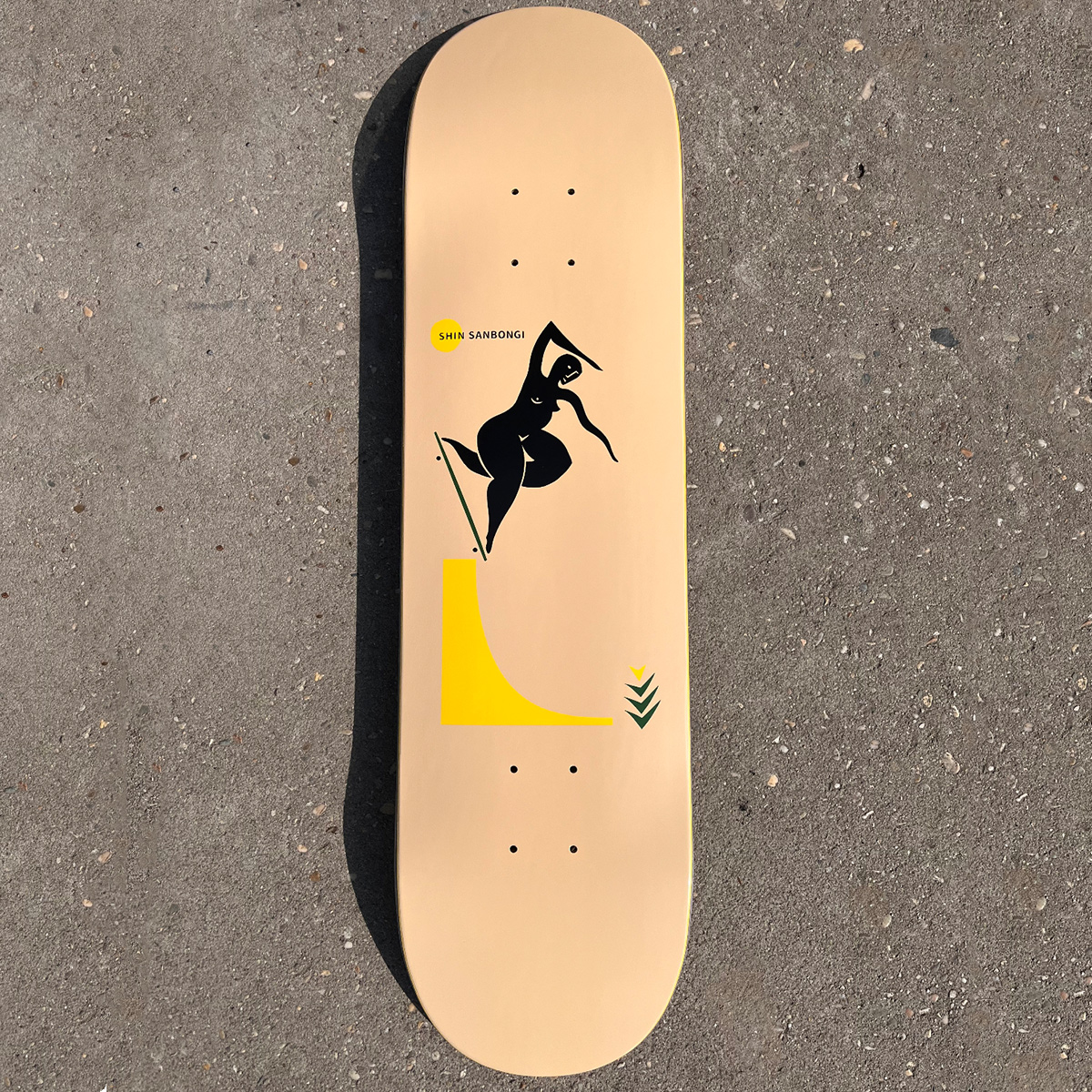 Polar Shin Sanbongi Backside Noseblunt Sand Skateboard Deck 8.5 Polar Shin Sanbongi Backside Noseblunt Sand Skateboard Deck 8.5