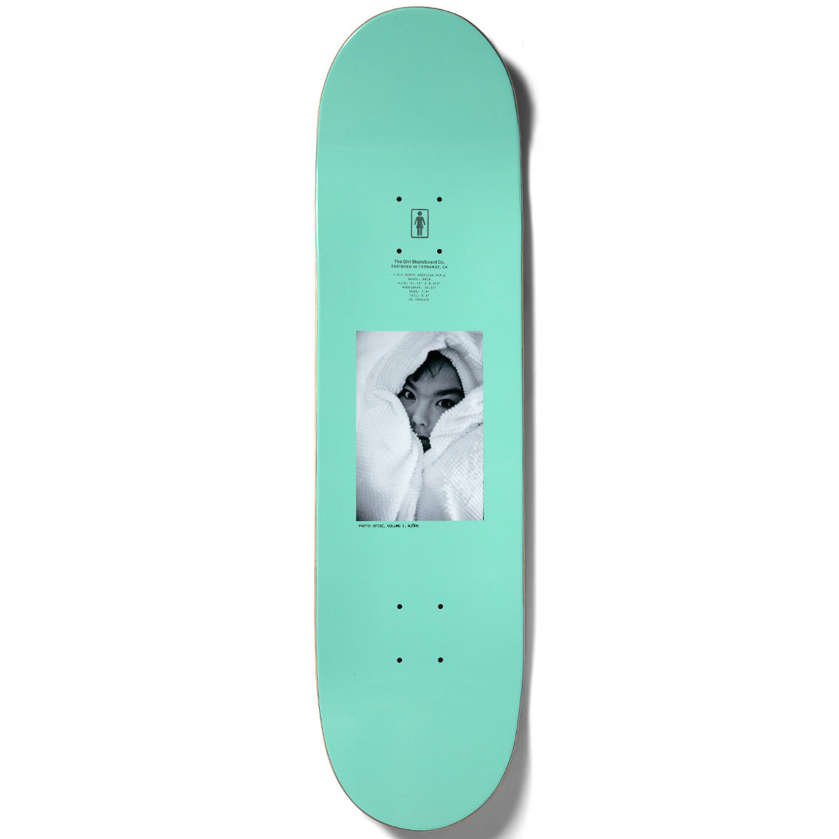 Girl Spike Photo Series V2 Bjork Skateboard Deck 8.375