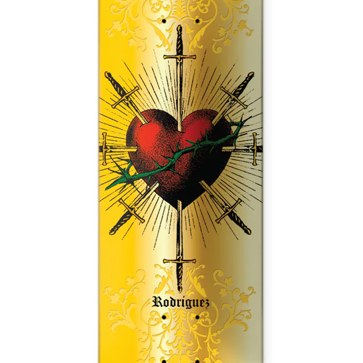 paul rodriguez gold skateboard