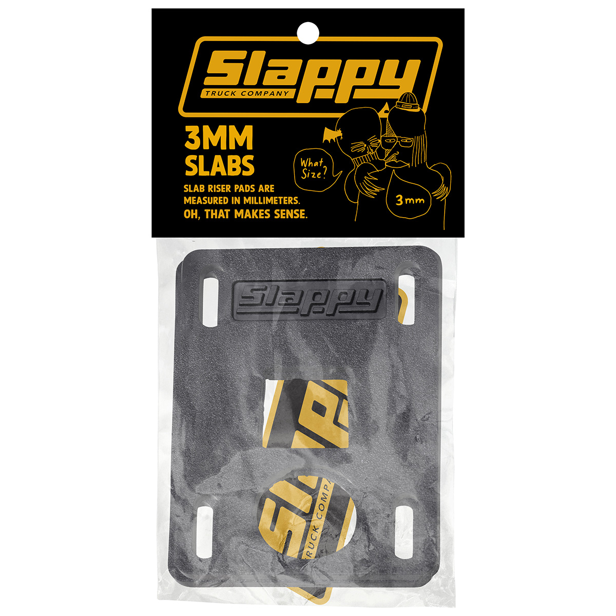 Slappy Slabs Low Riser Pads 3mm -set of 2-
