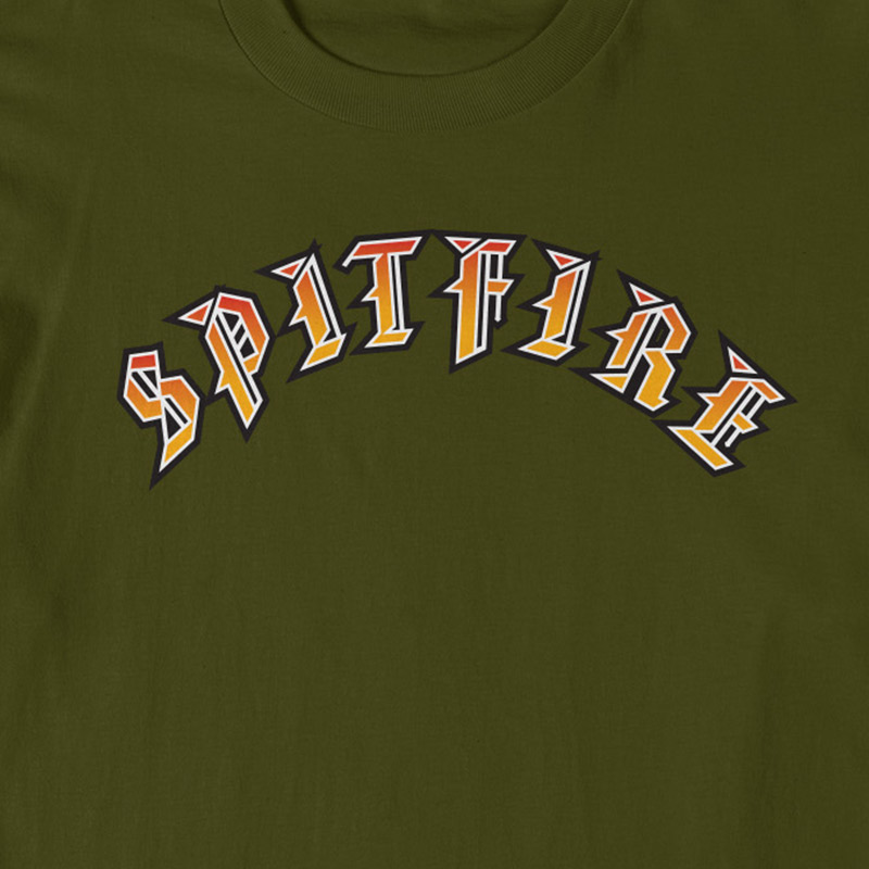 Spitfire Old E Bighead Fill Longsleeve T-shirt Military Green Spitfire Old E Bighead Fill Longsleeve T-shirt Military Green