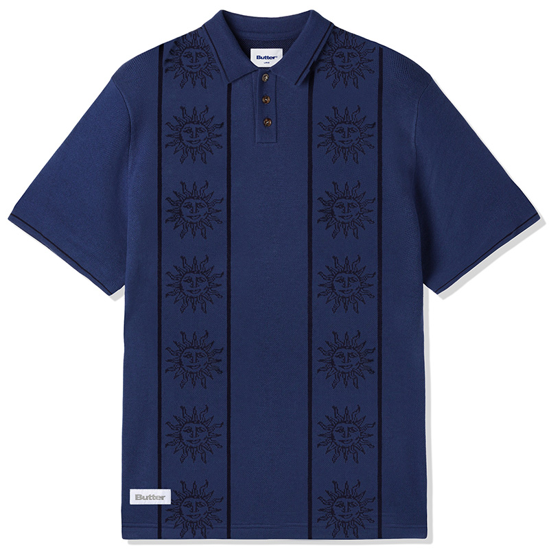 Butter Goods Solar Knit Shirt Harbour Blue