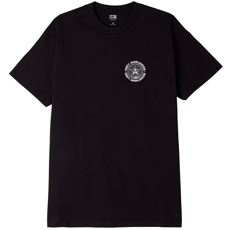 Obey Worldwide Globe T-Shirt Black Obey Worldwide Globe T-Shirt Black