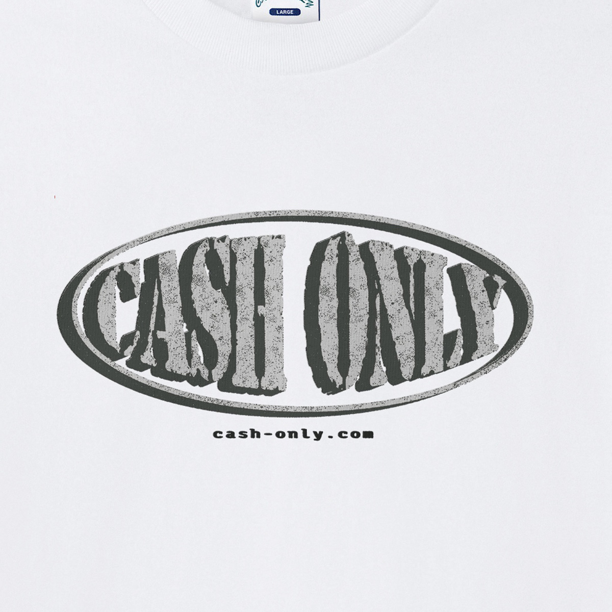 Cash Only Solid T-Shirt White Cash Only Solid T-Shirt White