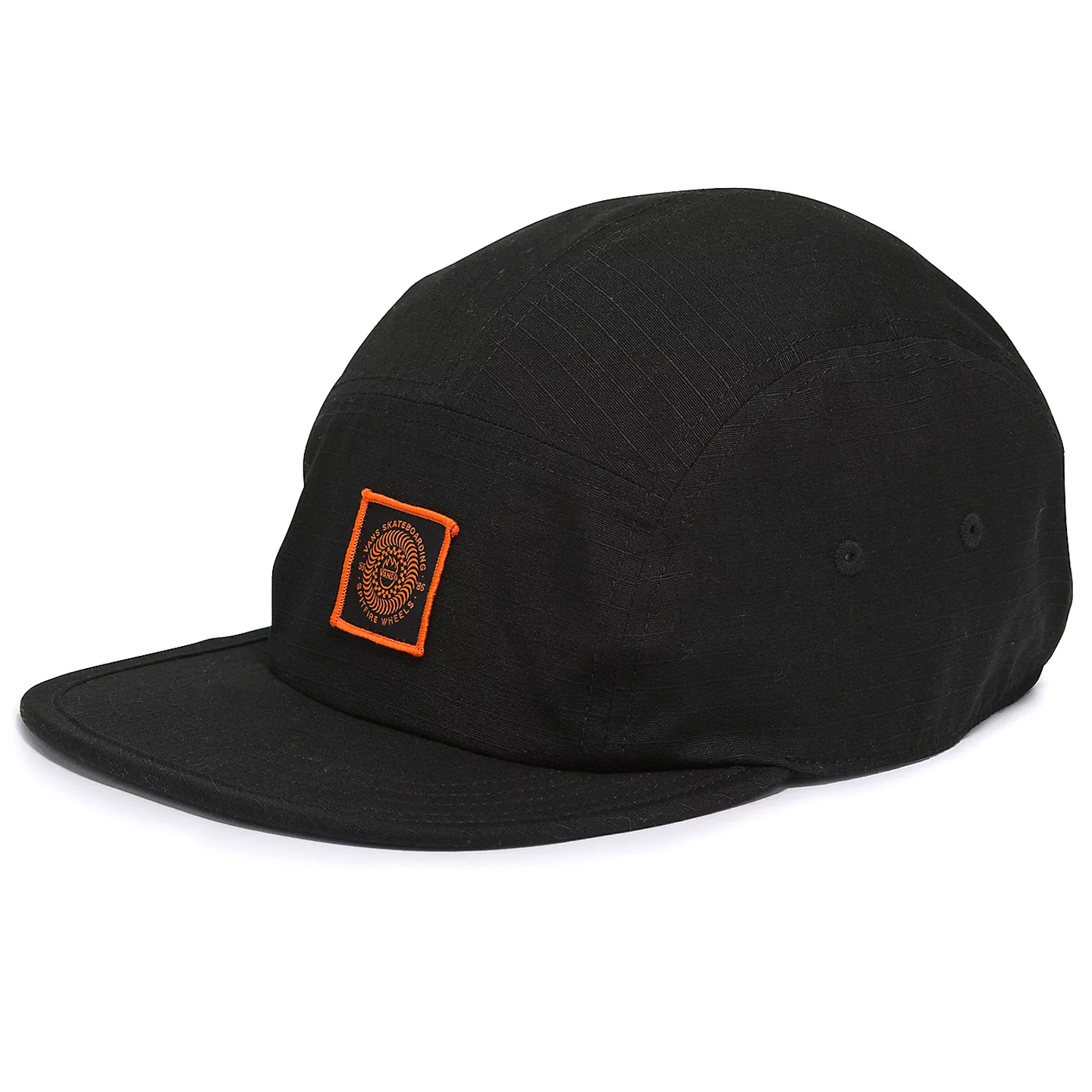 【Vans】☆コラボ☆ Vans X Spitfire Wheels Camper Hat Vans x Spitfire Wheels Camper Snapback Cap Black | One Size