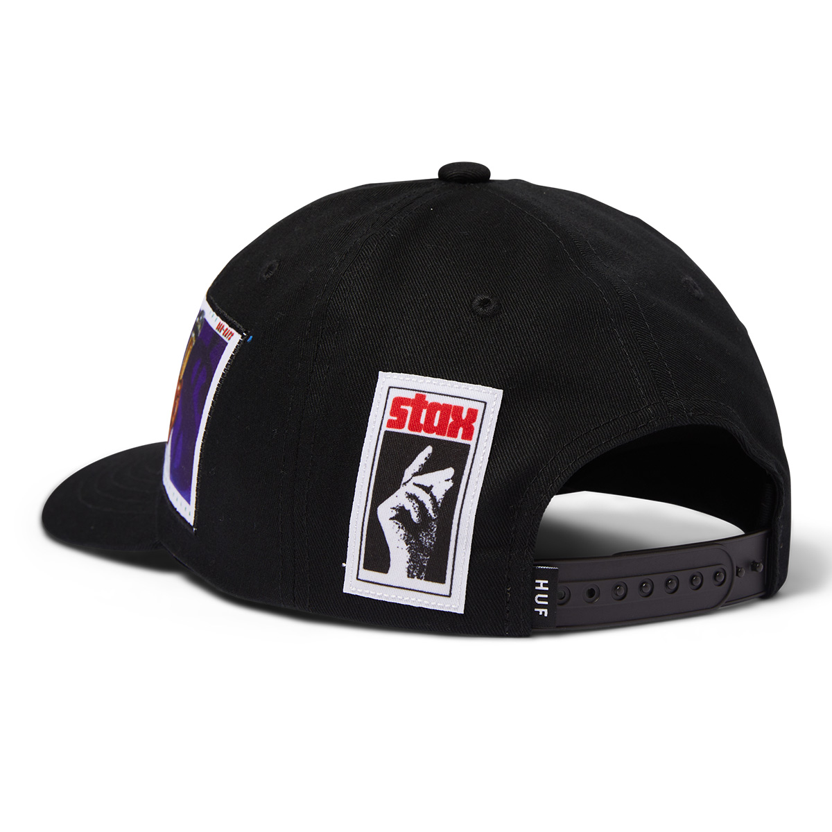 HUF Stax Patches Snapback Black HUF Stax Patches Snapback Black