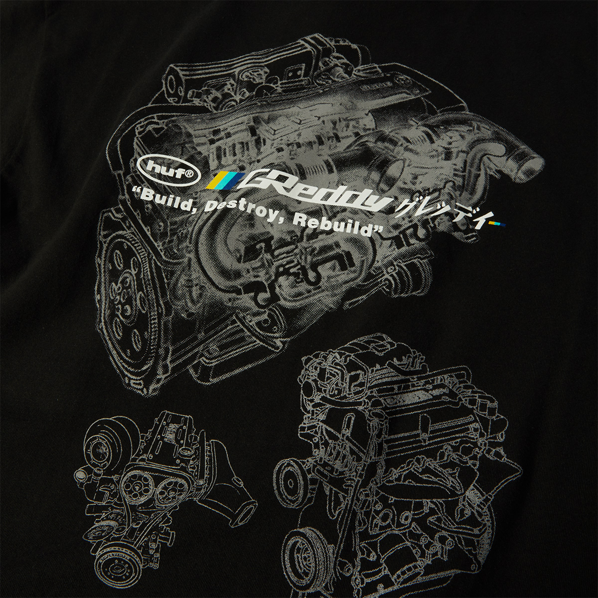 HUF x Greddy Motors T-Shirt Black HUF x Greddy Motors T-Shirt Black