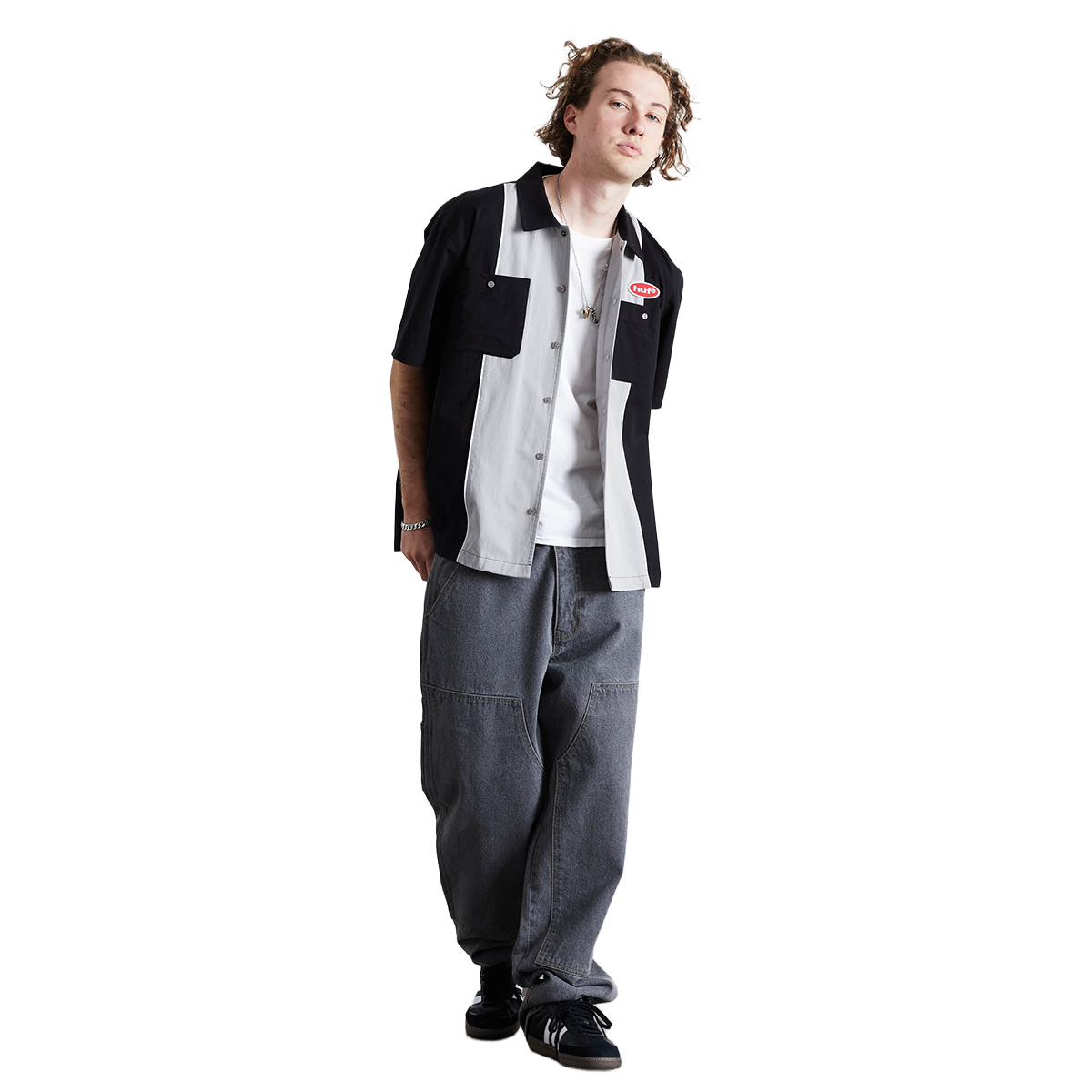 HUF Urethane Work Shirt Black