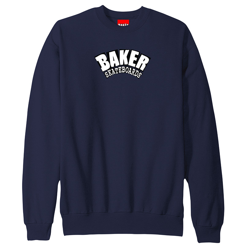 Baker Arch Crewneck Sweater Navy