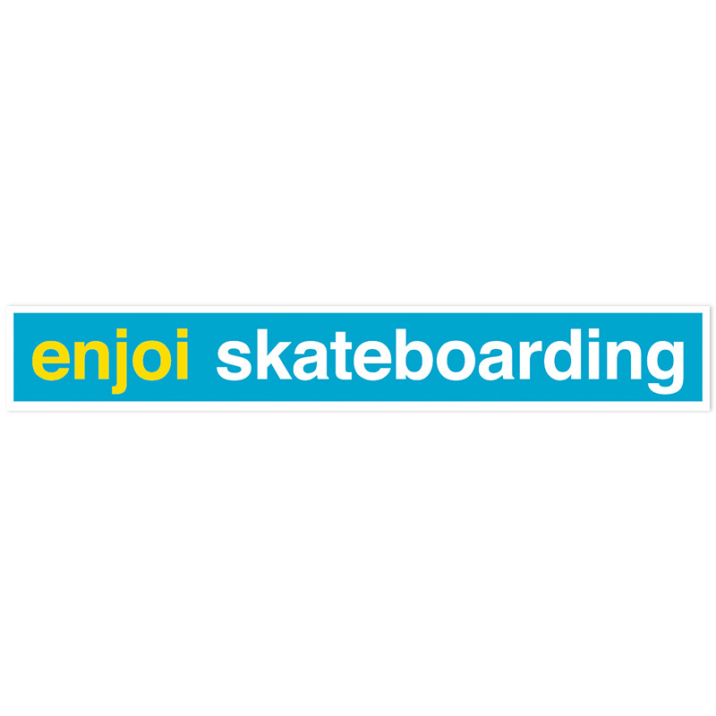 Enjoi Enjoi Skateboarding Blue Sticker Enjoi Enjoi Skateboarding Blue Sticker