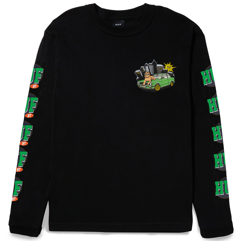 HUF 97 Longsleeve T-Shirt Black HUF 97 Longsleeve T-Shirt Black