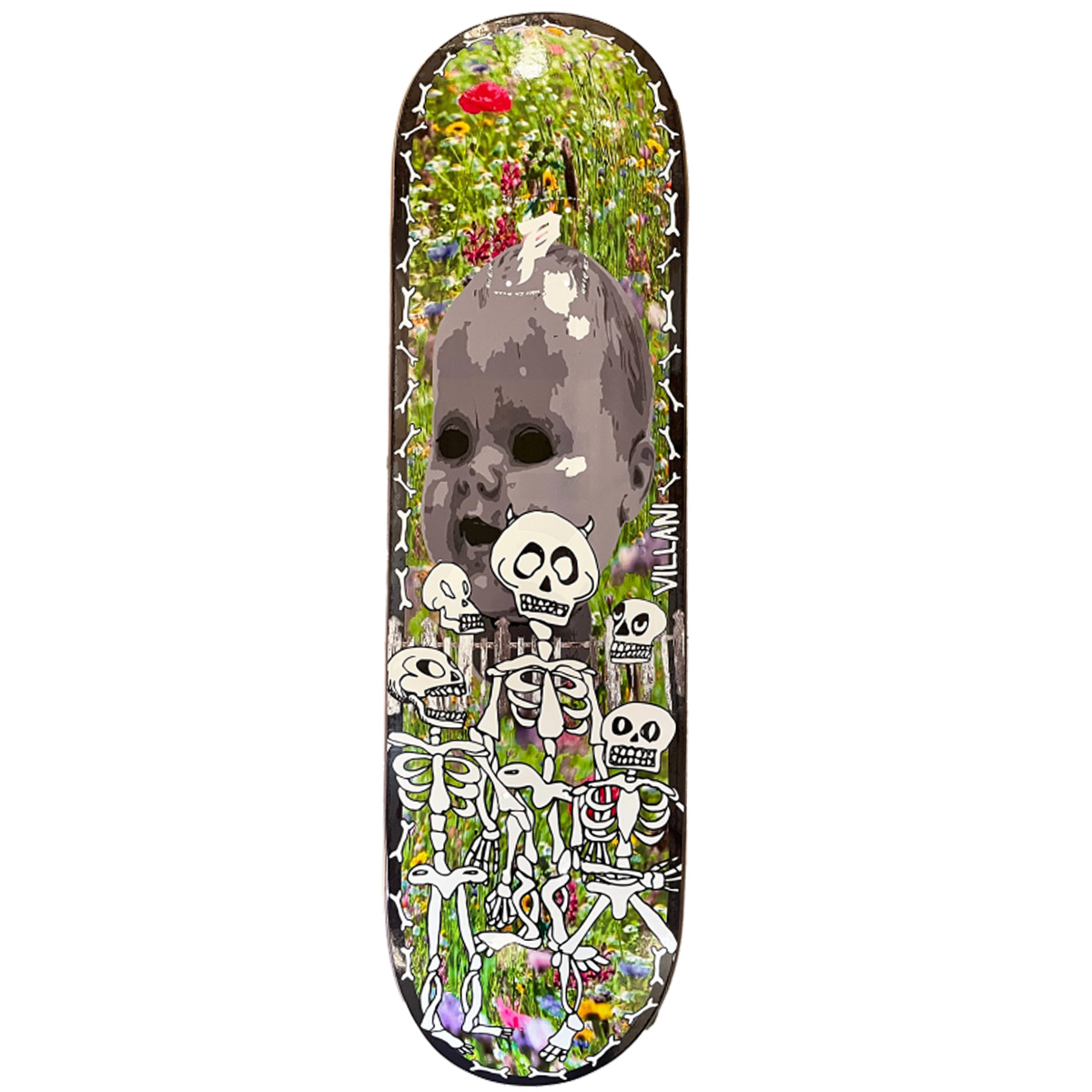Primitive Villani Play Nice Skateboard Deck 8.5 Primitive Villani Play Nice Skateboard Deck 8.5