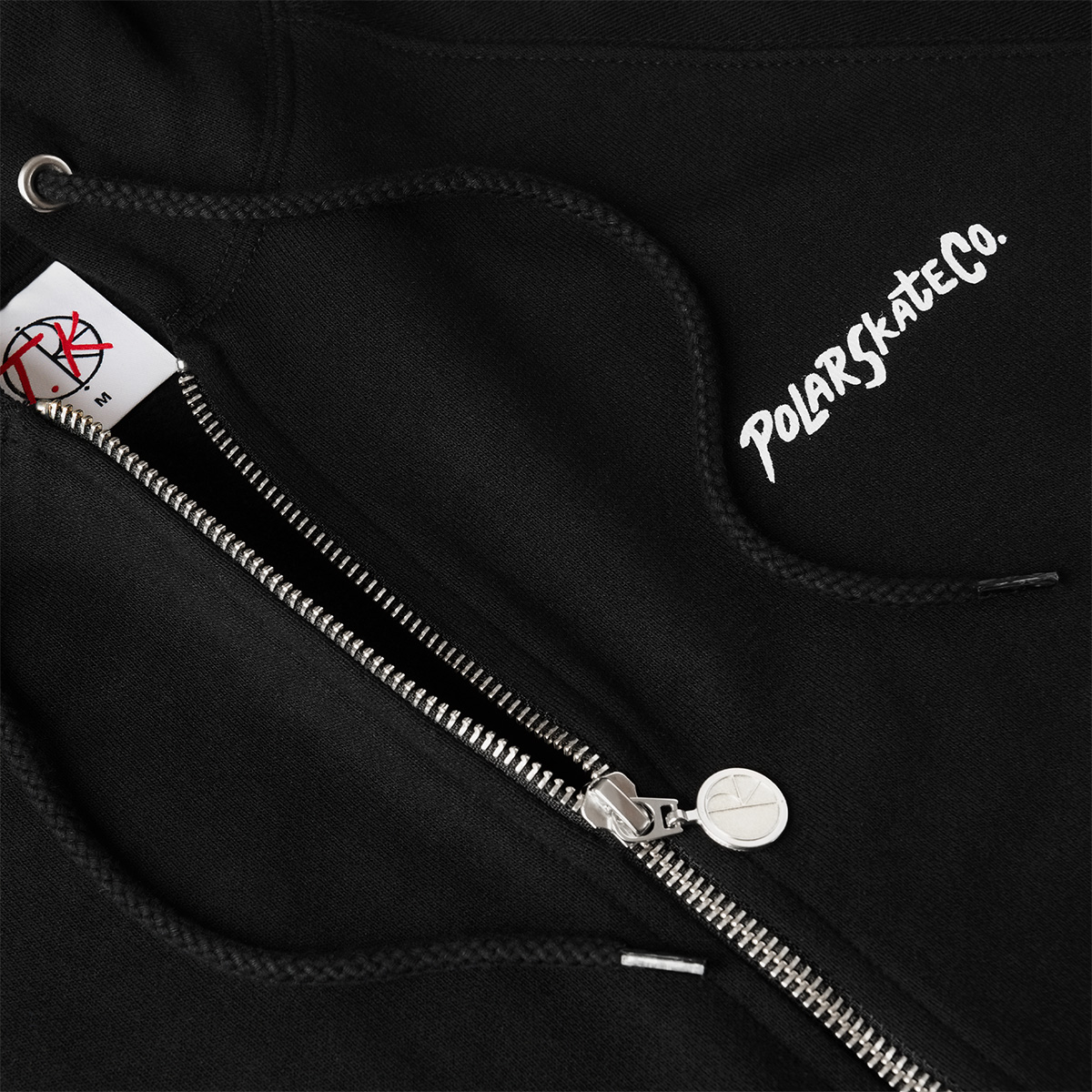 Polar 12 Faces Default Zip Hoodie Black Polar 12 Faces Default Zip Hoodie Black