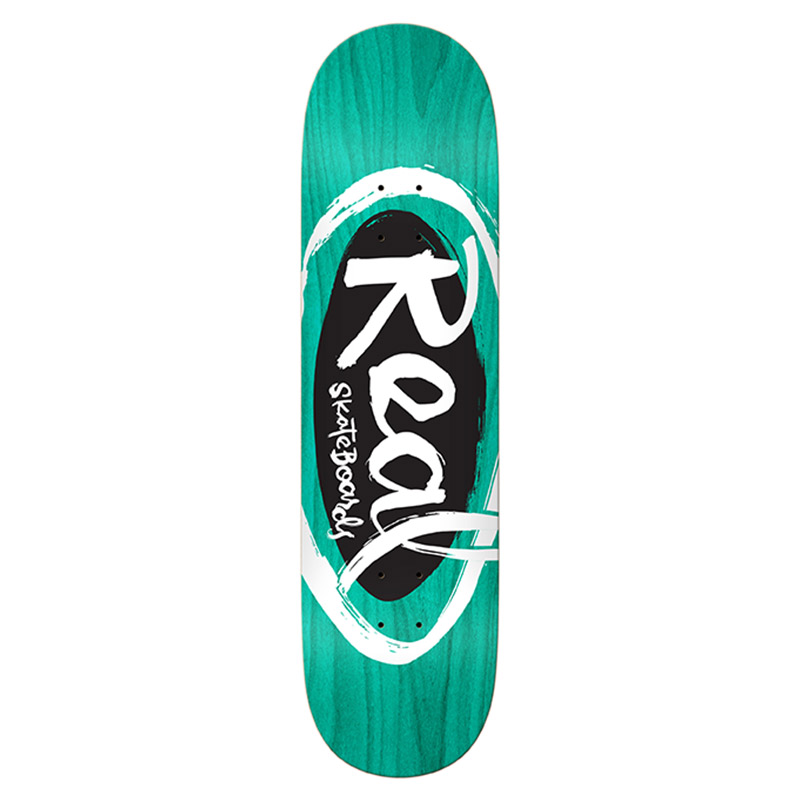 Real Team Oval By Natas Skateboard Deck Assorted 8.06 Real Team Oval By Natas Skateboard Deck Assorted 8.06