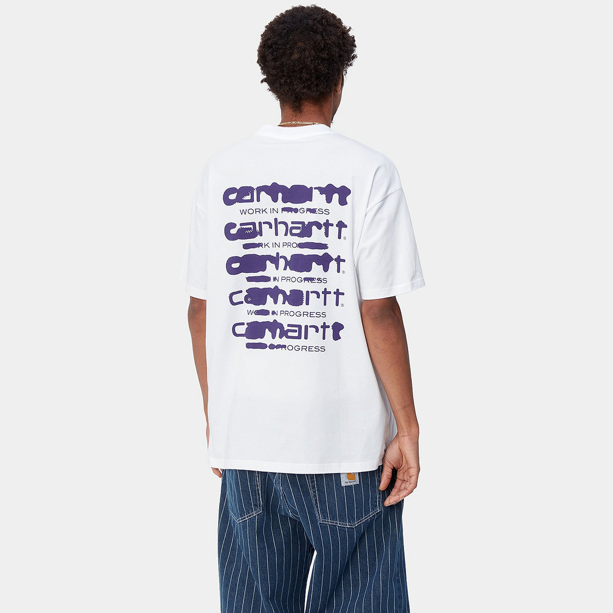 Carhartt WIP Ink Bleed T-Shirt White/Tyrian Carhartt WIP Ink Bleed T-Shirt White/Tyrian